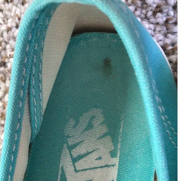 Vans sneakers women's size 8 Turquoise Blue - Picture 13 of 15